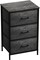 Sorbus Dresser with 3 Drawers - Bedside Furniture & Accent End Table Chest for Home, Bedroom Accessories, Office, College Dorm, Steel Frame, Wood Top, Fabric Drawers